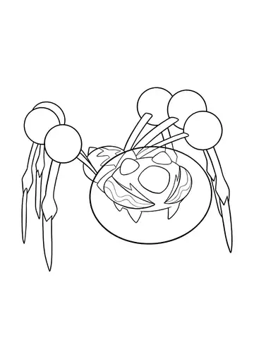 Pokémon Araquanid coloring page