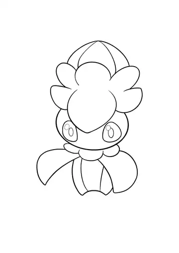 Pokémon Fomantis coloring page