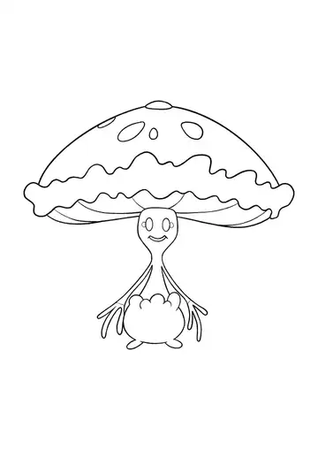 Pokémon Shiinotic coloring page