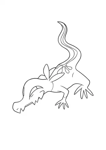 Pokémon Salandit coloring page
