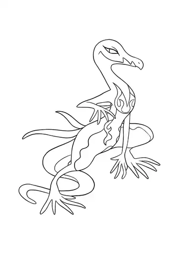Pokémon Salazzle coloring page