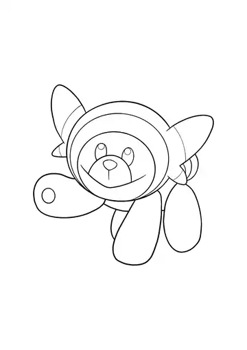 Pokémon Stufful coloring page