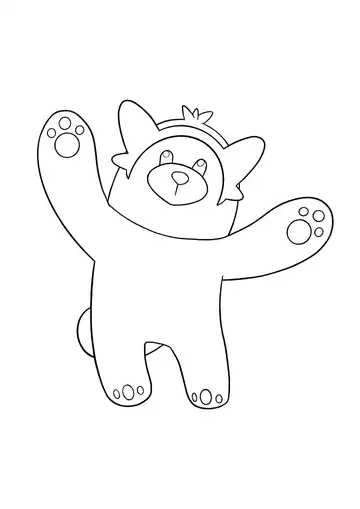 Pokémon Bewear coloring page
