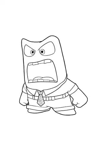 Inside Out Anger coloring page