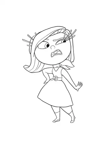 Inside Out Disgust coloring page