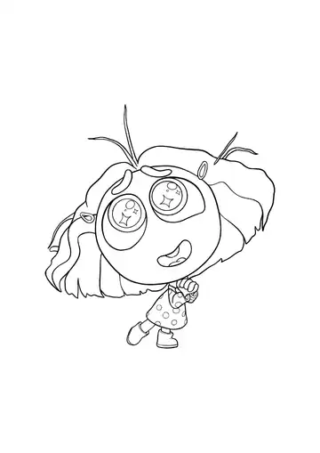 Inside Out 2 Envy coloring page