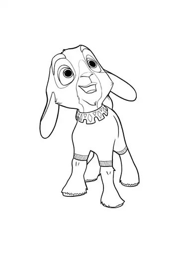 Wish Valentino coloring page