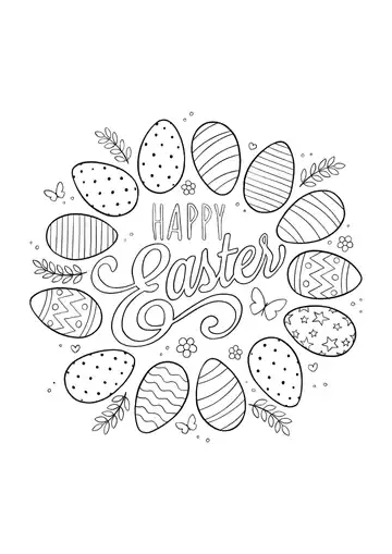 Happy Easter Lettering