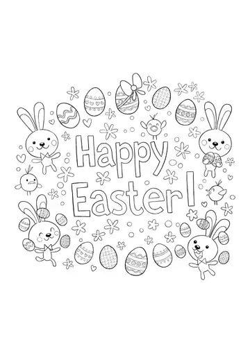 Happy Easter Lettering