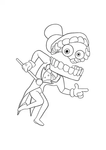 The Amazing Digital Circus Caine coloring page
