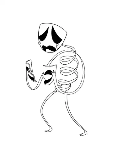 The Amazing Digital Circus Gangle coloring page