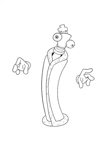 The Amazing Digital Circus Kinger coloring page