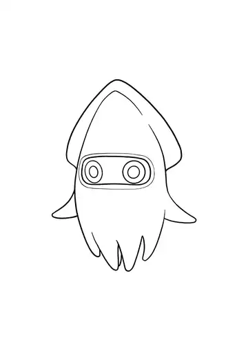 Super Mario Bros. Blooper coloring page