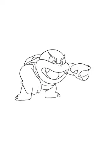 Super Mario Bros. Boom Boom coloring page