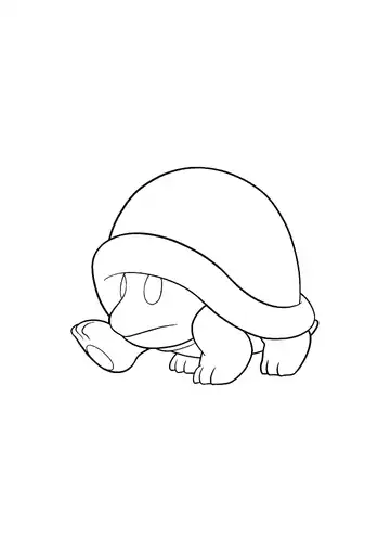 Super Mario Bros. Buzzy Beetle coloring page