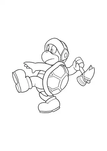 Super Mario Bros. Hammer Bros. coloring page
