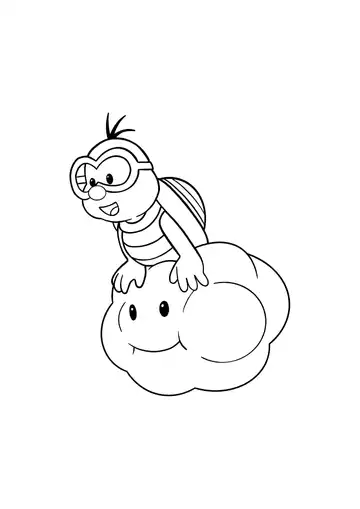 Super Mario Bros. Lakitu coloring page