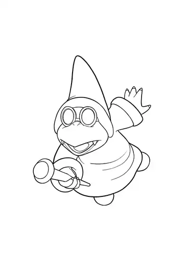 Super Mario Bros. Magikoopa coloring page