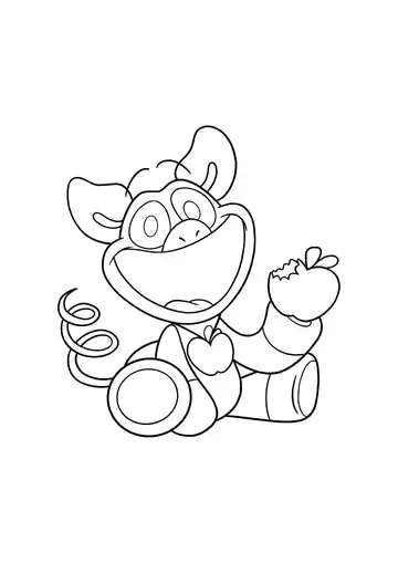 Poppy Playtime Chapter 3 Smiling Critters PickyPiggy coloring page