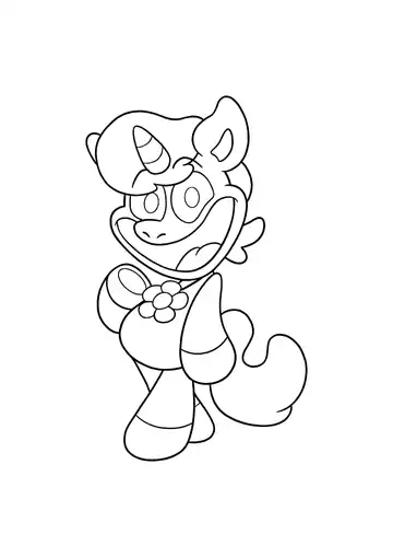 Poppy Playtime Chapter 3 Smiling Critters CraftyCorn coloring page