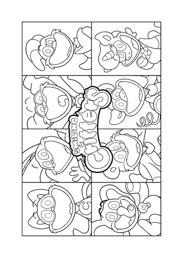 Poppy Playtime Chapter 3 All Smiling Critters Mashup coloring page