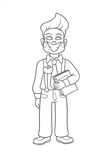Poppy Playtime Chapter 4 Rejected Critters Mr. Delight coloring page
