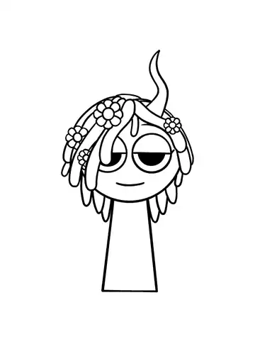 Incredibox Sprunki Vineria coloring page