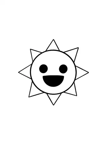 Incredibox Sprunki Mr. Sun coloring page