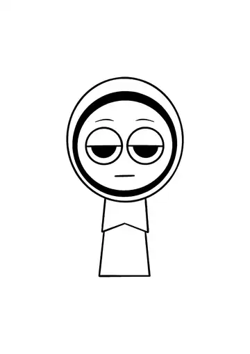 Incredibox Sprunki Jevin coloring page