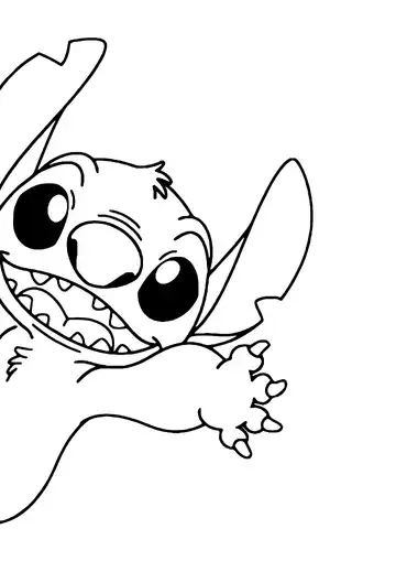 Lilo & Stitch – Say Hello Stitch coloring page