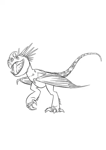 How to Train Your Dragon Deadly Nadder coloring page
