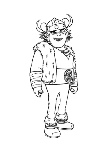 Snotlout Jorgenson coloring page