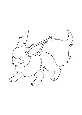 Pokémon Flareon coloring page