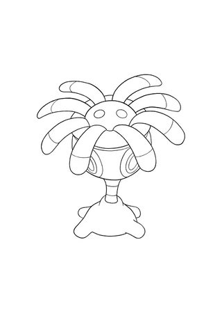 Pokémon Lileep coloring page