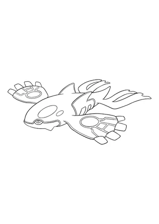 Pokémon Kyogre coloring page